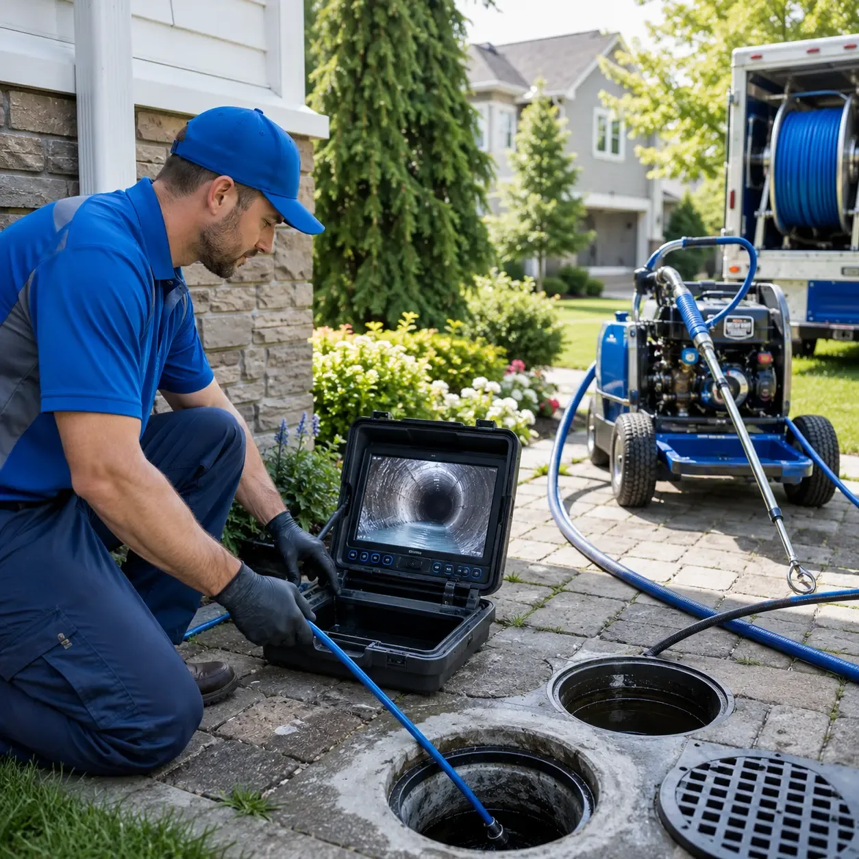 Outdoor drain cleaning professionals serving Blue Springs, MS