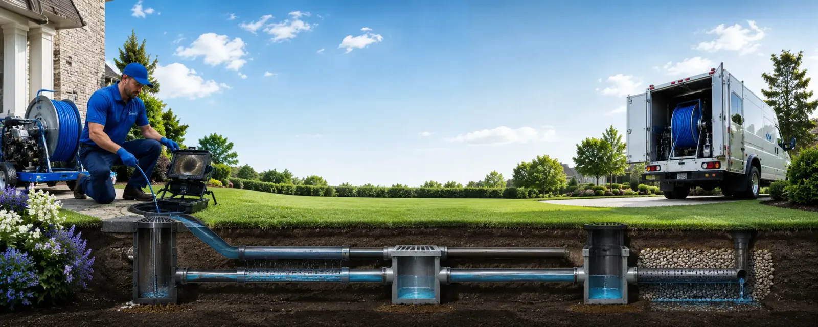 Outdoor drain cleaning information for Blue Springs, MS